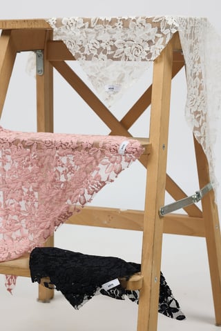 Lace Bandana — Bianco 4